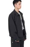 NOMANUAL(ノーマニュアル)  STRIPED WORK JACKET - CHARCOAL