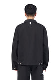 NOMANUAL(ノーマニュアル)  STRIPED WORK JACKET - CHARCOAL