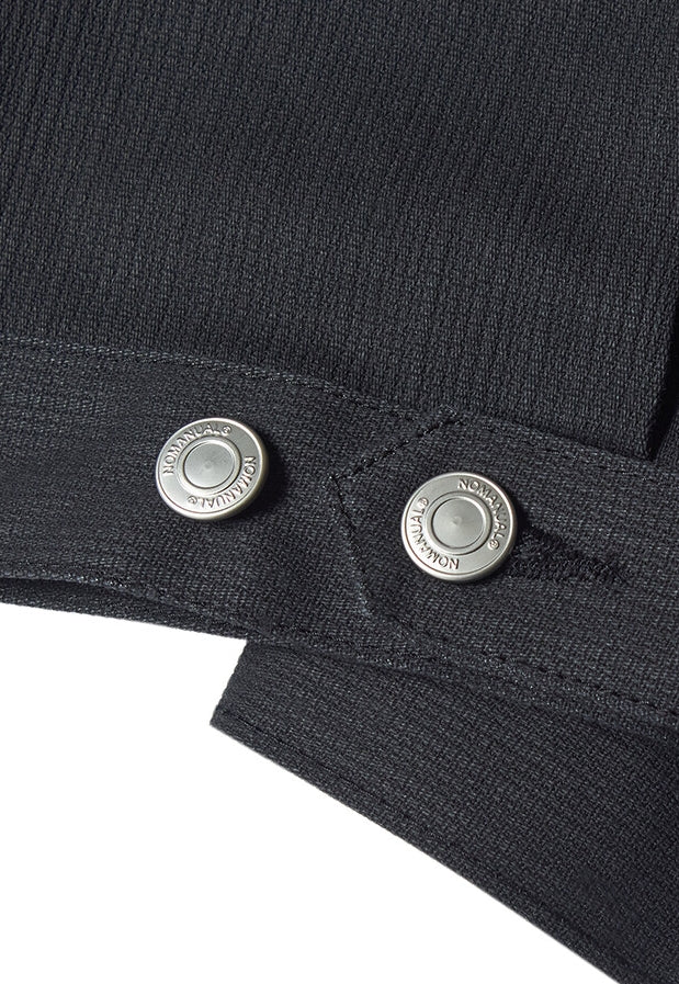 NOMANUAL(ノーマニュアル)  STRIPED WORK JACKET - CHARCOAL