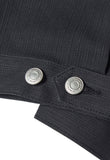 NOMANUAL(ノーマニュアル)  STRIPED WORK JACKET - CHARCOAL
