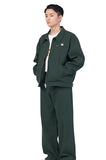 NOMANUAL(ノーマニュアル)  STRIPED WORK JACKET - GREEN