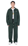 NOMANUAL(ノーマニュアル)  STRIPED WORK JACKET - GREEN