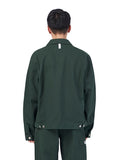 NOMANUAL(ノーマニュアル)  STRIPED WORK JACKET - GREEN