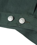 NOMANUAL(ノーマニュアル)  STRIPED WORK JACKET - GREEN