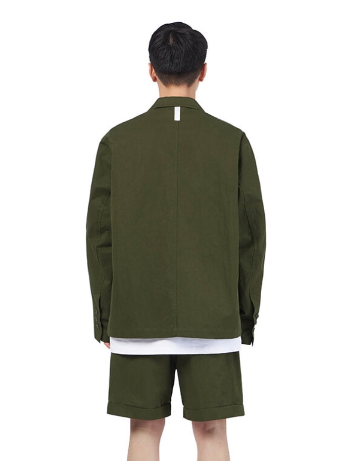 NOMANUAL(ノーマニュアル) U.P SET-UP JACKET - KHAKI
