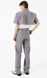 イーエスシースタジオ(ESC STUDIO)  Stud crop pad shirt jacket (grey)