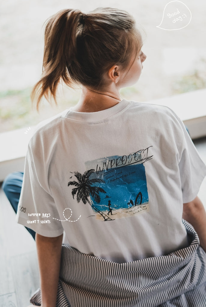 ダブルユーブイプロジェクト(WV PROJECT) SUMMER DAYS SHORT SLEEVE (WHITE) MJST7499