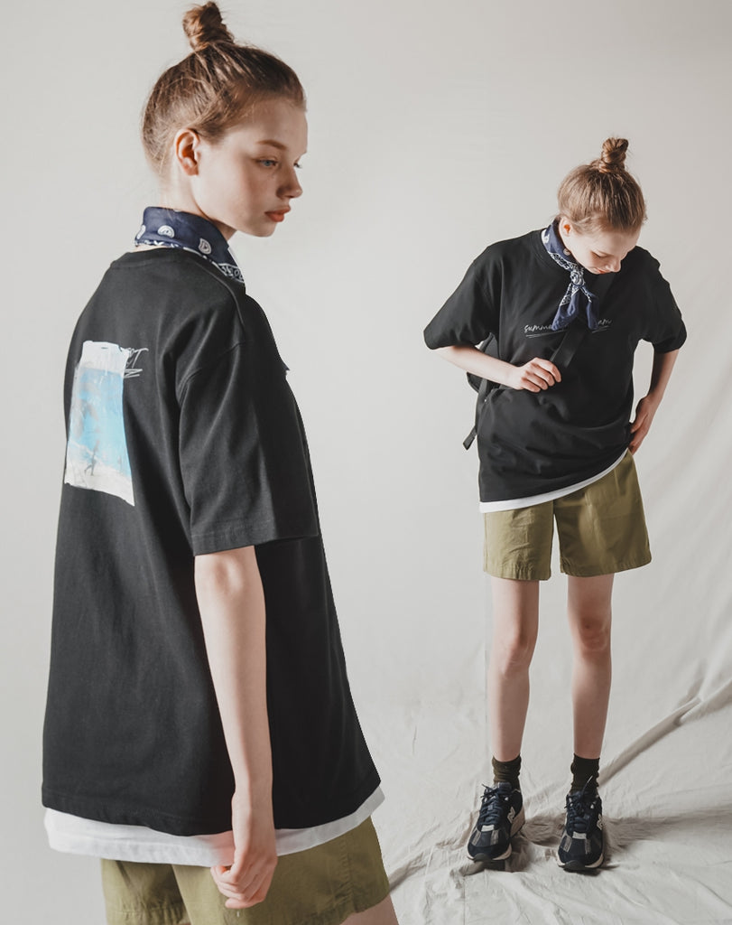 ダブルユーブイプロジェクト(WV PROJECT) SUMMER DAYS SHORT SLEEVE (BLACK) MJST7499