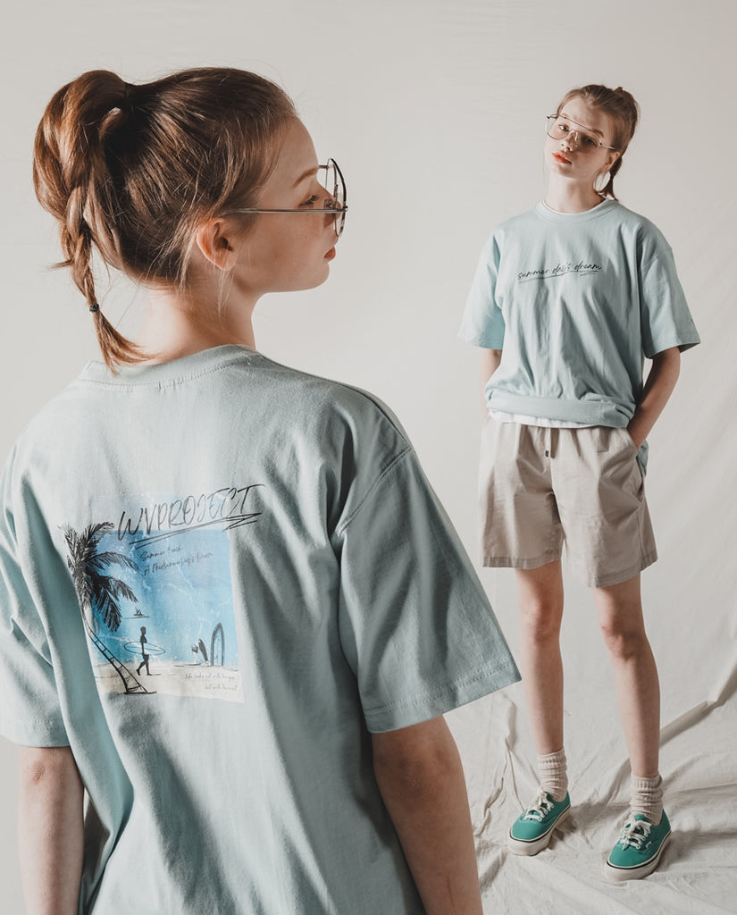 ダブルユーブイプロジェクト(WV PROJECT) SUMMER DAYS SHORT SLEEVE (MINT) MJST7499