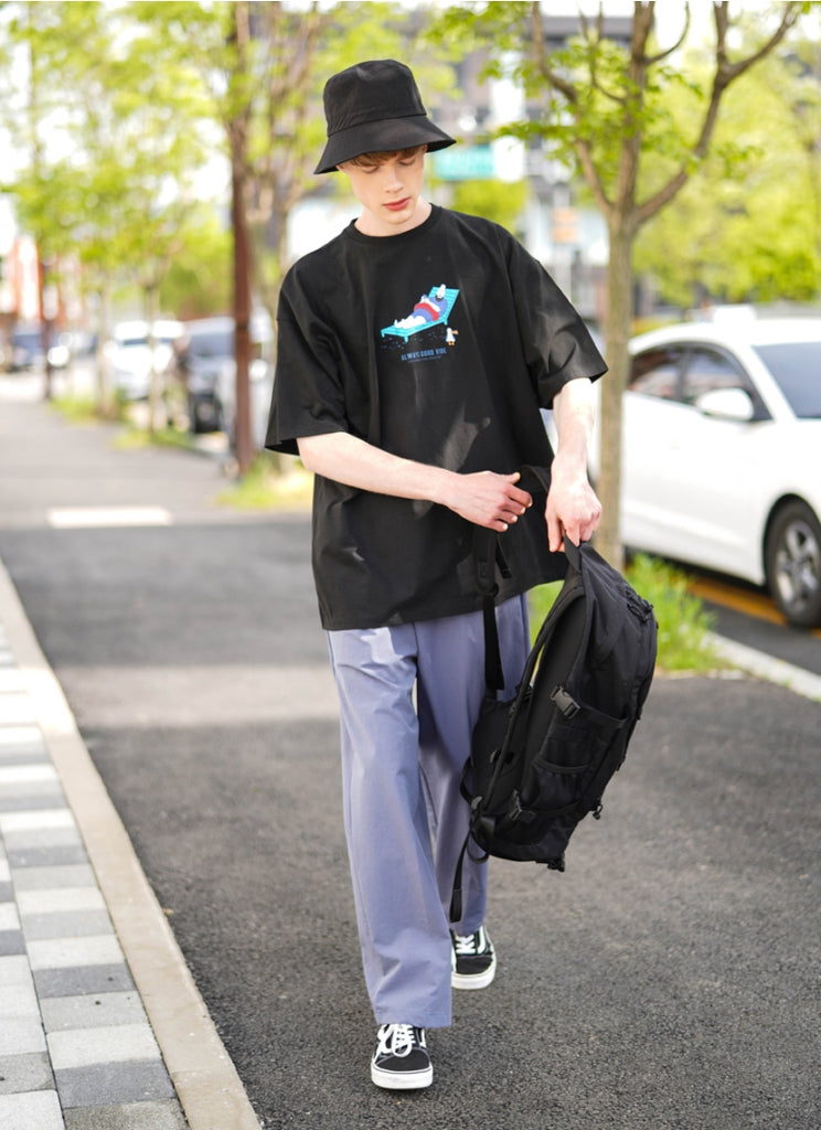 パーステップ(PERSTEP) QUICK FISHING T-SHIRT BLACK SMST4435
