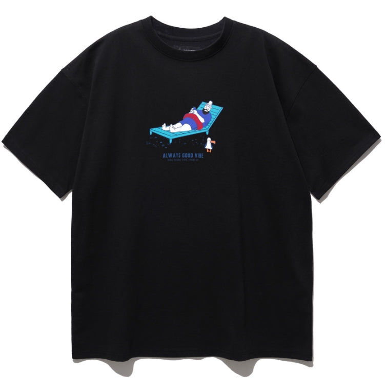 パーステップ(PERSTEP) QUICK FISHING T-SHIRT BLACK SMST4435