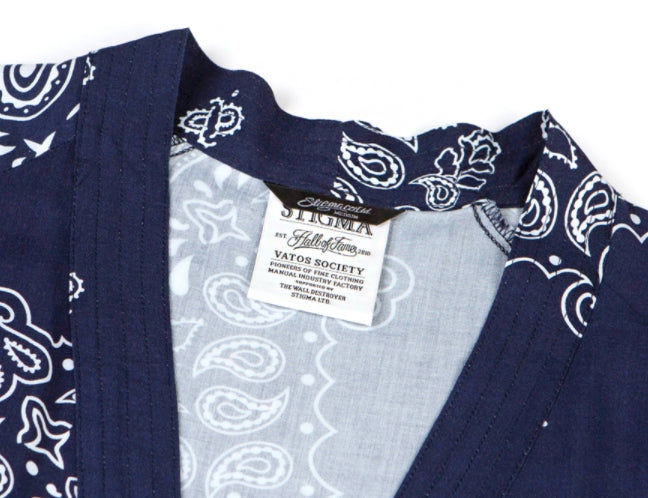 STIGMA(スティグマ)   PAISLEY RAYON ROBE NAVY