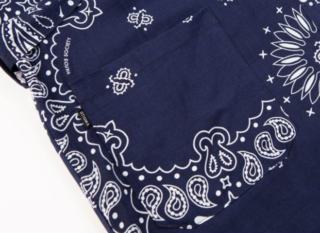 STIGMA(スティグマ)   PAISLEY RAYON ROBE NAVY