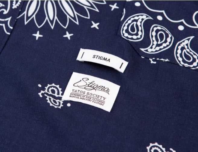 STIGMA(スティグマ)   PAISLEY RAYON ROBE NAVY