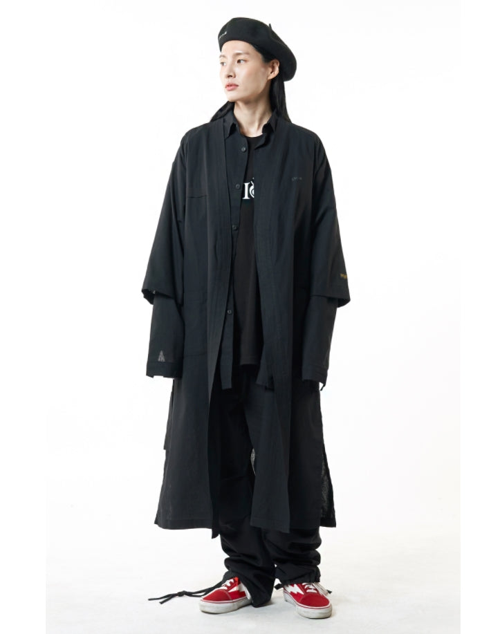 STIGMA(スティグマ) TECH LINEN ROBE BLACK