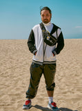 FM91.02 (エフエム91.02) BASEBALL ZIPUP ivory(black)