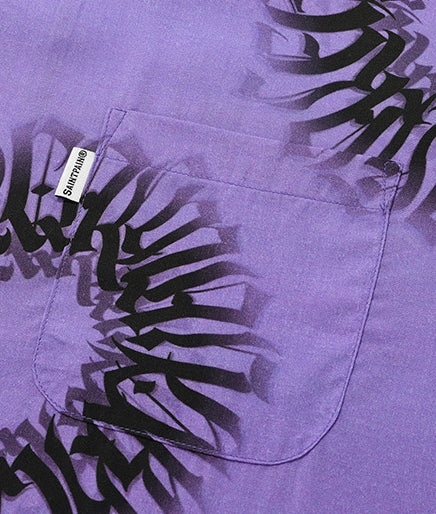 セイントペイン(SAINTPAIN)  SPXBH OPEN COLLAR SHIRTS-PURPLE