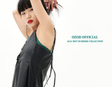 オージーオーディー(OZOD)  TWISTED LOGO DRESS_BLACK