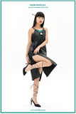 オージーオーディー(OZOD)  TWISTED LOGO DRESS_BLACK