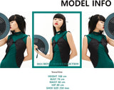 オージーオーディー(OZOD)  SATIN HOLE DRESS_BLACK