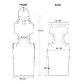 オージーオーディー(OZOD) SATIN HOLE DRESS_WHITE
