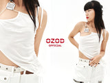 オージーオーディー(OZOD) UNBALANCE TOP_WHITE