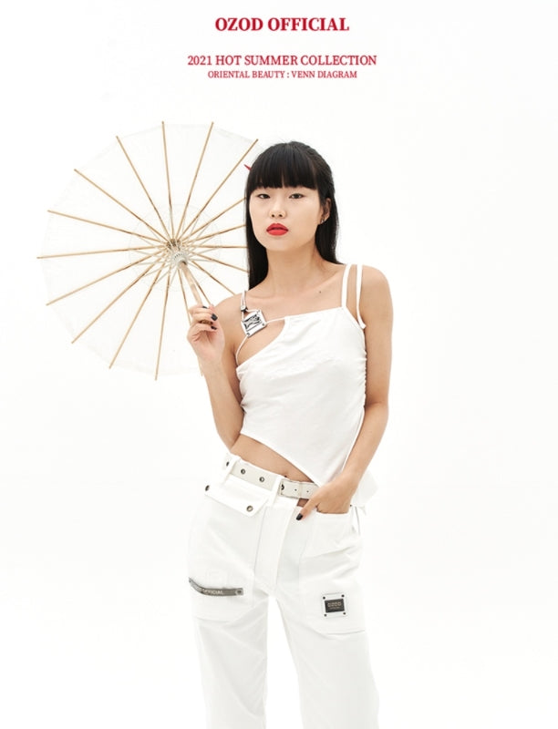 オージーオーディー(OZOD) UNBALANCE TOP_WHITE