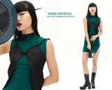 オージーオーディー(OZOD) BUTTERFLY TOP_BLACK