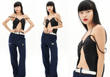 オージーオーディー(OZOD) BUTTERFLY TOP_BLACK