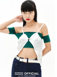 オージーオーディー(OZOD) BUTTERFLY TOP_WHITE