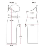 オージーオーディー(OZOD)  GATHER SLIT DRESS_BLACK