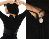 オージーオーディー(OZOD) LEATHER BUSTIER_BLACK
