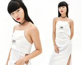 オージーオーディー(OZOD) LEATHER BUSTIER_WHITE