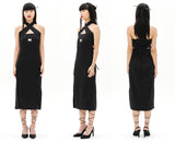 オージーオーディー(OZOD)  ORIENTAL SATIN DRESS_BLACK
