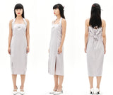 オージーオーディー(OZOD)  ORIENTAL SATIN DRESS_SILVER