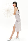 オージーオーディー(OZOD)  ORIENTAL SATIN DRESS_SILVER
