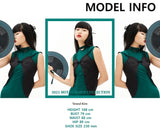 オージーオーディー(OZOD)  ORIENTAL SATIN DRESS_SILVER