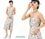 オージーオーディー(OZOD)  ORIENTAL JACQUARD DRESS_SILVER