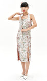 オージーオーディー(OZOD)  ORIENTAL JACQUARD DRESS_SILVER