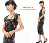 オージーオーディー(OZOD)  ORIENTAL JACQUARD DRESS_BLACK