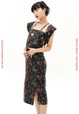 オージーオーディー(OZOD)  ORIENTAL JACQUARD DRESS_BLACK