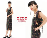 オージーオーディー(OZOD)  ORIENTAL JACQUARD DRESS_BLACK