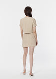 curetty (キュリティー)  C GLITTER TWEED SHORT SLEEVE JACKET_BEIGE
