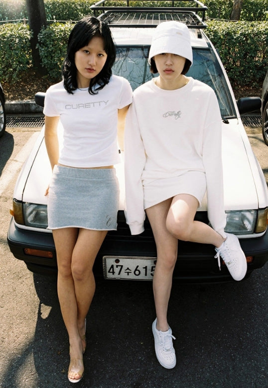 curetty (キュリティー)  C METAL BROOCH BUCKET HAT_WHITE