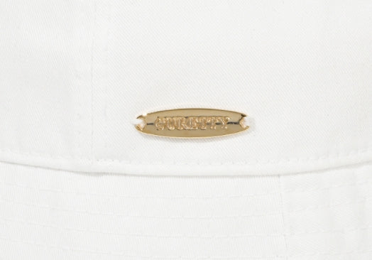 curetty (キュリティー)  C METAL BROOCH BUCKET HAT_WHITE