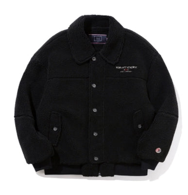 ロマンティッククラウン(ROMANTIC CROWN)  FLEECE BOMBER JACKET_BLACK