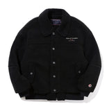 ロマンティッククラウン(ROMANTIC CROWN)  FLEECE BOMBER JACKET_BLACK