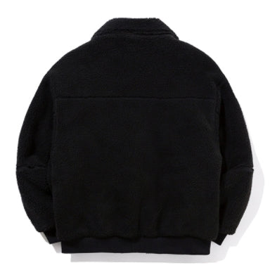 ロマンティッククラウン(ROMANTIC CROWN)  FLEECE BOMBER JACKET_BLACK