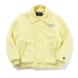 ロマンティッククラウン(ROMANTIC CROWN)  FLEECE BOMBER JACKET_LIGHT YELLOW