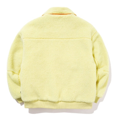 ロマンティッククラウン(ROMANTIC CROWN)  FLEECE BOMBER JACKET_LIGHT YELLOW